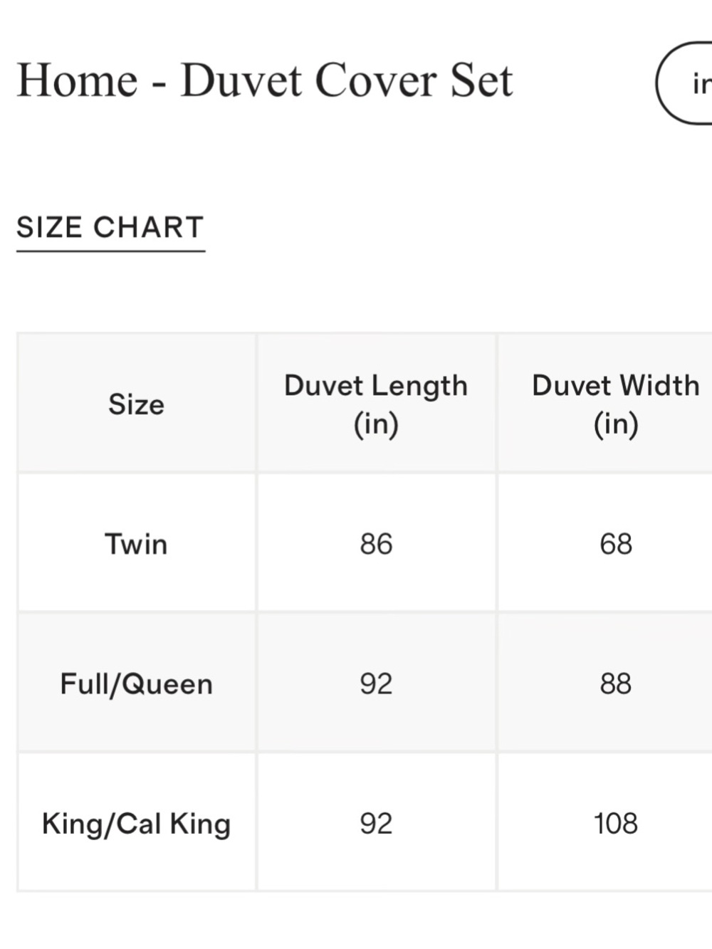 Quince 100% organic cotton King/Cal King duvet cover NWOT - Picture 6 of 6